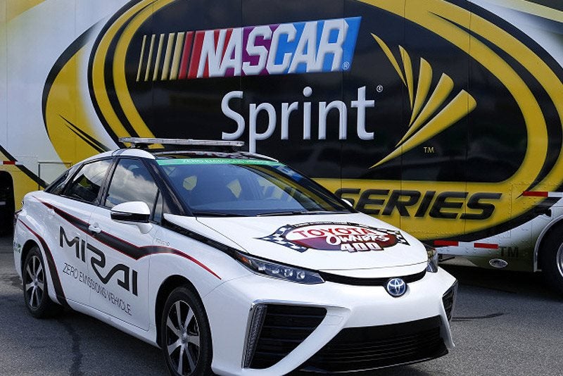 Toyota Mirai Officially First Hydrogen Powered Pace Car Toyota Mirai Pace Car